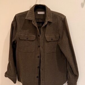 Everlane heavyweight over-shirt - olive S